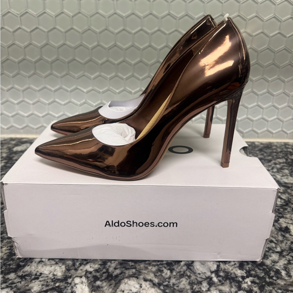 Aldo Brown Heels Elegant Stiletto Pumps